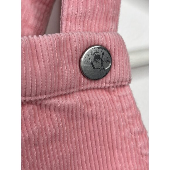 The Children’s Place Pink Corduroy Jumper Dress Girls 2T Bear Pockets Fall Cute - Picture 8 of 9